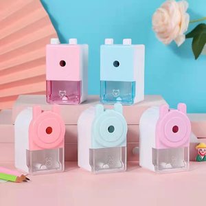 Taille-crayon mécanique automatique à manivelle, design créatif et attrayant, pour le dessin, fournitures scolaires, prix, vente en gros - Product Image 1