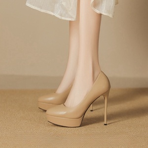 Zapatos de Tacón Alto con Plataforma, Diseño Simple y Elegante para Mujer, Ideales para Oficina - Product Image 3