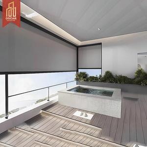 Persianas enrollables motorizadas para exteriores, resistentes al viento, personalizables, con cremallera, impermeables, para balcones, patios y <span class=keywords><strong>terrazas</strong></span>. - Product Image 1