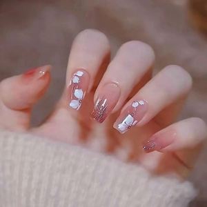 Productos <span class=keywords><strong>de</strong></span> <span class=keywords><strong>Belleza</strong></span> <span class=keywords><strong>de</strong></span> Alta Calidad con 24 <span class=keywords><strong>Uñas</strong></span> Postizas al por Mayor para Chicas, <span class=keywords><strong>Uñas</strong></span> Acrílicas Gruesas con <span class=keywords><strong>Uñas</strong></span> Artificiales - Product Image 2