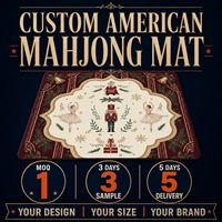 Alas Meja Mahjong Modern Pengiriman Cepat Karet Alam Tahan Lama Anti Selip Pilihan Warna Kustom Untuk Rumah Tangga Keluarga Pesta Preorder