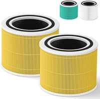 Nouveau filtre à charbon actif haute efficacité LEVOIT Core 300-P H13, efficacité HEPA de 99,97 %, utilisation domestique, formaldéhyde, PM2,5, 6 mois