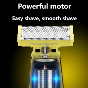 Tondeuse à <span class=keywords><strong>barbe</strong></span> et à poils de nez haute performance pour hommes, <span class=keywords><strong>rasoir</strong></span> électrique sans fil, utilisation humide ou sèche, avec écran LED, étanche et peigne de guidage - Product Image 4