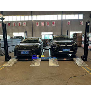 CE ISO Lift Mobil Hidrolik Empat Tiang Lebar Ganda Inovatif Berkualitas Tinggi untuk 4 Mobil, Peralatan Parkir - Product Image 4