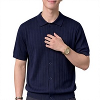 Pull en soie de style preppy pour homme Source Factory, collection printemps/été 2026, coupe ample, polyvalent, pour couples