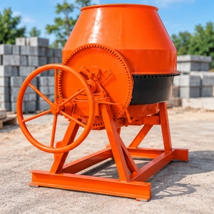 Mezcladora de Concreto Industrial con Estructura de Acero Resistente y Sistema de Inclinación Manual para Trabajos de Construcción - Product Image 3