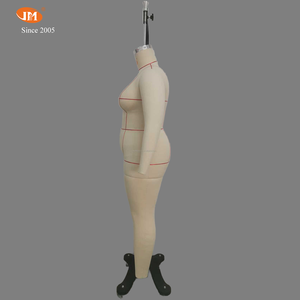 Maniquí de Costura de Cuerpo Completo para Mujer Talla Grande, Ajustable en Altura, 1XL, de Fibra de Vidrio, Sin Cabeza, en Pose de Pie - Product Image 4