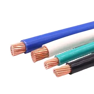 THWN THHN Cable Wire Size AWG 4 6 8 10 12 14 Stranded Copper Nylon Electric Building Cable