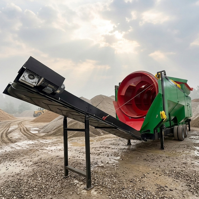 Professional Sand Screening Machine with Interchangeable Mesh Options for Industrial Aggregates and Construction Waste Sorting