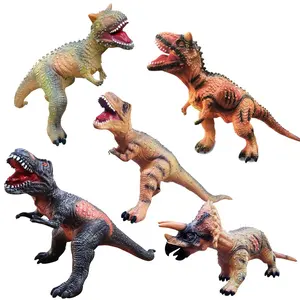 Thêm lớn 80-120cm Vinyl khủng long đồ chơi trẻ em có thể đi xe đồ chơi điện mô phỏng Tyrannosaurus Rex cổ Stegosaurus đồ chơi