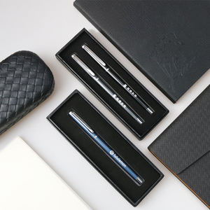 Penna a sfera in metallo personalizzata di alta qualità 0.5mm inchiostro nero Gel promozionale ufficio ufficio professionale strumento di scrittura personalizzata - Product Image 4