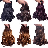 Cabello Humano 100% Pre-Adherido SDD Rizado y Voluminoso para Rizado Birmano, Puede Permanecer Rizado, Uso Diario