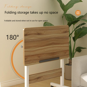 Modern taşınabilir eğitim & toplantı masası katlanır dizüstü bilgisayar masası tekerlekler ofis mobilyaları ev kullanımı için dayanıklı plaka malzemesi - Product Image 6