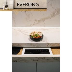 <span class=keywords><strong>Encimera</strong></span> de Cocina de Piedra Sinterizada Personalizada para Estufa <span class=keywords><strong>Invisible</strong></span>, para Casas y Villas de Lujo - Product Image 3