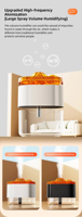 Humidificateur portatif de diffuseur d'air de volcan d'arôme de feu de flamme de l'USB H2O de brume fraîche d'huile essentielle intelligente pour la chambre à coucher à la maison