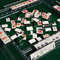 Mascualine – Nouveaux jeux de tuiles de mahjong en acrylique de luxe sur mesure avec fonction poker, durables, écologiques et portables pour le jeu de casino