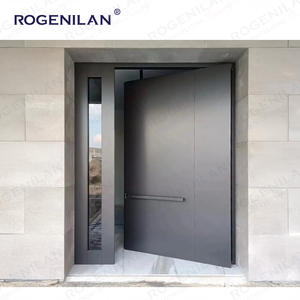 <span class=keywords><strong>Porte</strong></span> <span class=keywords><strong>d</strong></span>'<span class=keywords><strong>entrée</strong></span> <span class=keywords><strong>de</strong></span> sécurité moderne en aluminium blanc Rogenilan avec longue <span class=keywords><strong>poignée</strong></span>, portes principales <span class=keywords><strong>d</strong></span>'<span class=keywords><strong>entrée</strong></span> extérieures - Product Image 2