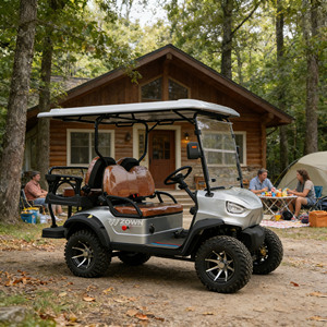 En stock, Nouveau véhicule utilitaire électrique 4x4 Club Car Golf Cart, Mini véhicule tout-terrain, Couleur personnalisable, 5-6 places, Haute performance, Durable, pour complexe hôtelier et campus - Product Image 1