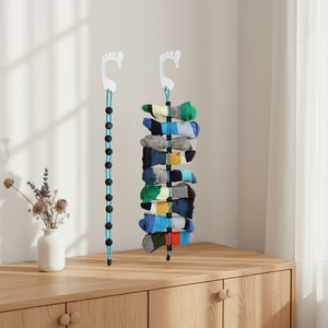 Colgador de Ropa para Lavandería, Organizador de <span class=keywords><strong>Armario</strong></span>, <span class=keywords><strong>Tendedero</strong></span> Ajustable, Cuerda Resistente para Colgar Ropa - Product Image 1