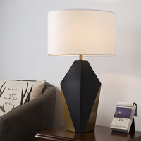 Lámpara de Mesa Moderna de Diseño Bicolor con Luz LED Cálida Blanca, Construcción de Hierro para Sala de Estar, Luz Decorativa de Lujo