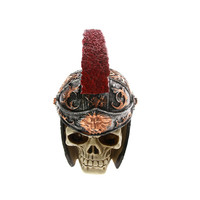 Statue de casque de Viking en résine, durable, faite et peinte à la main, populaire pour Halloween, accessoire d'art déco effrayant, portrait