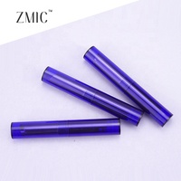 Conteneur de baume à lèvres de luxe manchon de balle en aluminium rouge à lèvres tube vide violet et or tube cosmétique de gros peut logo personnalisé