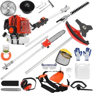 52cc Weed Wacker 5 in 1 Multi Edger Lawn Tool Weed Eater Gas <b>Powered</b> Lawn Mower Hedge Trimmer Lawn Edger Pole Saws <b>Brush</b> Cutter - Product Image 1