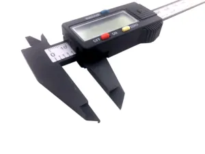 Penggaris Caliper geser Digital plastik ABS penggaris Caliper elektronik 0-150mm/6 inci