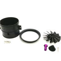 Moteur sans balais Power-fun EDF 70MM à ventilateur canard 6S 2300KV avec hélice à 12 pales pour avion RC