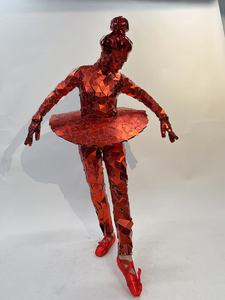 Personalizzare Specchio Faccia Ragazza Costumi di Balletto Donna Tuta Rosso Blu di Colore del Costume Acrilico Prestazioni Balletto <span class=keywords><strong>DJ</strong></span> Festa di Danza per Adulto - Product Image 5