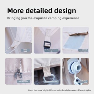 <span class=keywords><strong>Tente</strong></span> gonflable pliable monocouche de 6,3 m² en tissu Oxford imperméable avec toit à pignon pour camping, commande minimale d'une pièce - Product Image 5