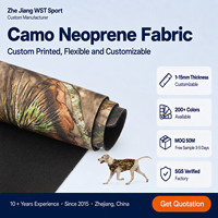 Tissu Néoprène Camouflage Imprimé Naturel, Matériau Flexible Personnalisé pour Combinaisons de Plongée, Sacs et Équipements de Sports de Plein Air OEM ODM
