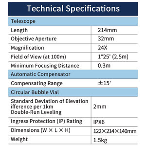 For Topcon Japan High Precision Automatic Levelling <strong>Instrument</strong> AT-B4A Outdoor Engineering <strong>Surveying</strong> Tool Auto <strong>Level</strong> - Product Image 6