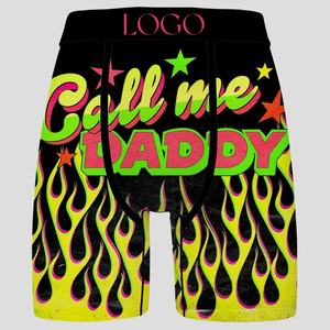 Factory Supplier P-DIY-S-D for Men <strong>Boxers</strong> Stock&amp;Custom logo Text Picture Image Printed Exotic Sports Long Leg Underwear - Product Image 4