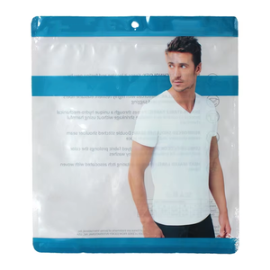 Embalaje de ropa con ventana transparente, bolsas de plástico con impresión personalizada, resellable - Product Image 3