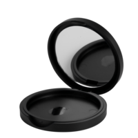 H047 Emballage cosmétique, boîte en plastique vide ronde et fine monocouche pour poudre, blush, illuminateur et contouring, couleur nude, prix