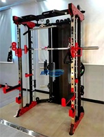 Machine de musculation multifonctionnelle 10-en-1 de qualité supérieure pour la maison : Rack à squats, Smith Trainer, Système de poulies à câble