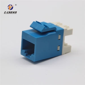 Connettore Keystone Pass-Through RJ45 Cat6 UTP Schermato Senza Cavi - Product Image 1