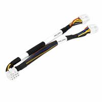 Kabel Splitter Daya 8 Pin Female ke Dual 4 Pin Male dengan Selubung Kepang ATX12V untuk PSU Modular, Motherboard Legacy PC OEM