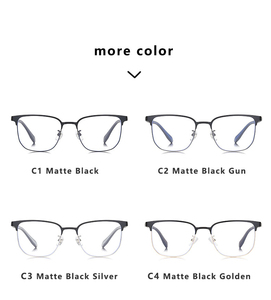 <span class=keywords><strong>ก</strong></span>รอบแว่นตาผู้ชายแบบ<span class=keywords><strong>ก</strong></span>ึ่งไร้ขอบ, แว่นตาโลหะสีดำด้าน, <span class=keywords><strong>4</strong></span> สี, แว่นตา<span class=keywords><strong>ป</strong></span>้อง<span class=keywords><strong>ก</strong></span>ันแสงสีฟ้า - Product Image 6