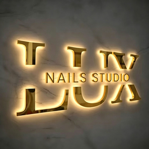 Enseigne de marque commerciale personnalisée en lettres en relief éclairées par LED en acrylique 3D et acier inoxydable pour usage en bureau/boutique - Product Image 3