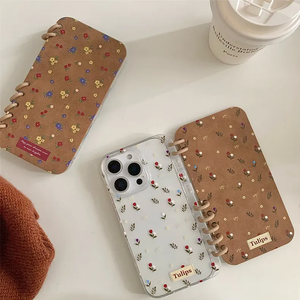 La nouvelle coque de téléphone à clapet fleur cassée pour ordinateur portable pour IPhone 17 16promax 15pro 14max automne 13 12promax - Product Image 4