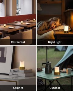 Đồng nhỏ Led Pin hoạt động bảng đèn Bộ 2 không dây có thể sạc lại <span class=keywords><strong>Mini</strong></span> đêm Đèn không thấm nước ngoài trời Đèn bàn - Product Image 6