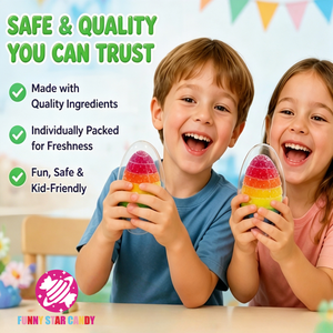 Gomitas de Frutas Arcoíris con Huevo Sorpresa, Dulces y Masticables para Niños, Venta al Por Mayor, Personalización OEM - Product Image 4
