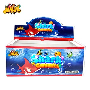 Vendita all'ingrosso di <span class=keywords><strong>caramelle</strong></span> gommose a forma di squalo <span class=keywords><strong>blu</strong></span>, di tendenza su TikTok, le più vendute, con olio e contenenti il 50% di succo di frutta, snack Halal - Product Image 2
