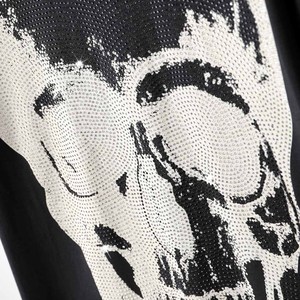 Nuova Collezione Estiva: Maglietta da Uomo Plein, 100% Cotone, Manica Corta, Lavorata a Maglia, Slim Fit, Collo Tondo, Decorata con Teschio in Strass - Product Image 5