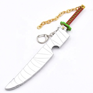 Demon Slaye Sound post exclusif mini <span class=keywords><strong>katana</strong></span> métal artisanat en alliage de zinc épée porte-clés cadeau jouet décoration fabricants en stock - Product Image 4