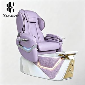Factory Direct Adjustable <b>Vibration</b> Foot Spa Pedicure <b>Chair</b> 7-Color Lights Electric Nail Salon <b>Chair</b> Pipeless Whirlpool Basin - Product Image 3