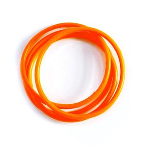 Children's Silicone Wristband Bracelet Rainbow Hair Accessories Eco-Friendly Antique Hair Loop Customizable Color Size Debossed - Product Image 6