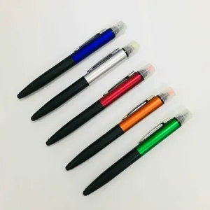 Neue produkt 3 in 1 multi funktion touch fluoreszierende kugelschreiber stylus stift
